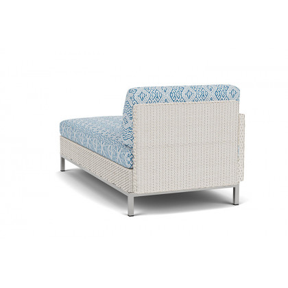 Lloyd Flanders™ Elements Right Arm Chaise with Loom Arm and Back - Antique White