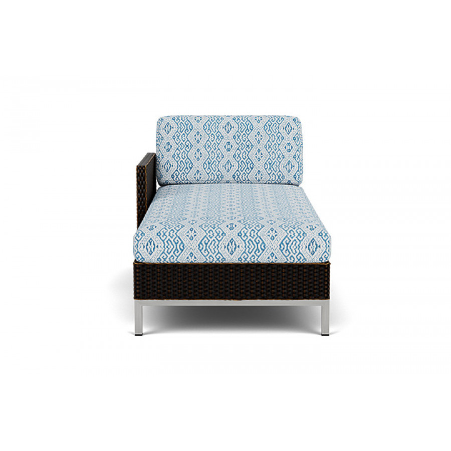 Lloyd Flanders™ Elements Right Arm Chaise with Loom Arm and Back - Mink