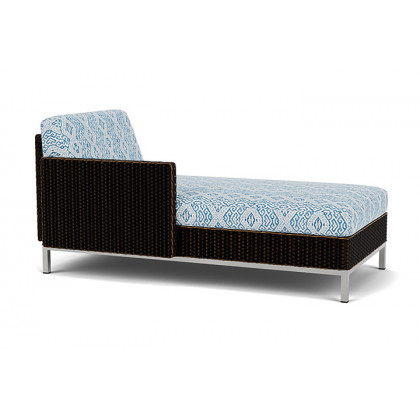 Lloyd Flanders™ Elements Right Arm Chaise with Loom Arm and Back - Mink