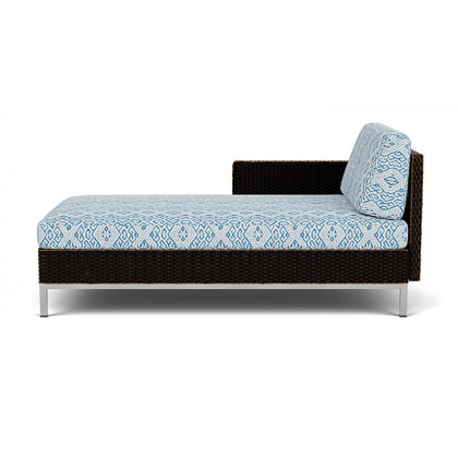 Lloyd Flanders™ Elements Right Arm Chaise with Loom Arm and Back - Mink