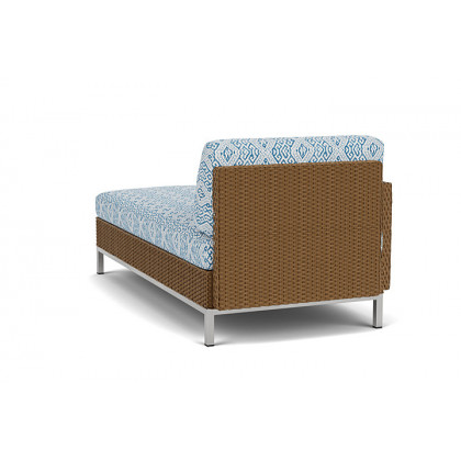 Lloyd Flanders™ Elements Right Arm Chaise with Loom Arm and Back - Hickory