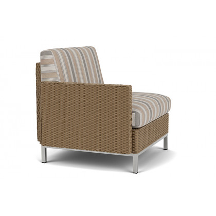 Lloyd Flanders™ Elements Right Arm Lounge Chair with Loom Arm and Back - Fawn