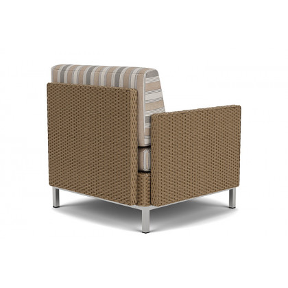 Lloyd Flanders™ Elements Right Arm Lounge Chair with Loom Arm and Back - Fawn