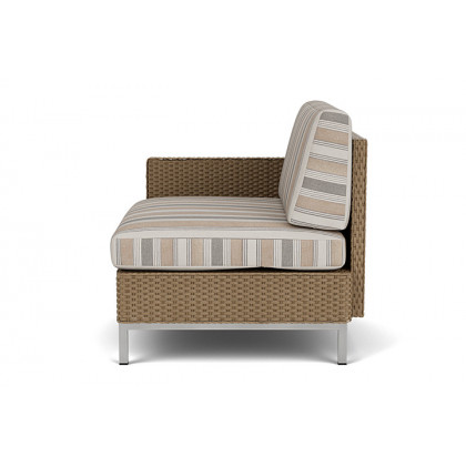 Lloyd Flanders™ Elements Right Arm Lounge Chair with Loom Arm and Back - Fawn