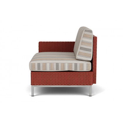 Lloyd Flanders™ Elements Right Arm Lounge Chair with Loom Arm and Back - Terracotta