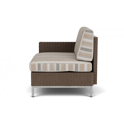 Lloyd Flanders™ Elements Right Arm Lounge Chair with Loom Arm and Back - Bark