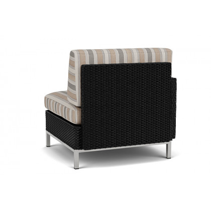 Lloyd Flanders™ Elements Right Arm Lounge Chair with Loom Arm and Back - Ebony