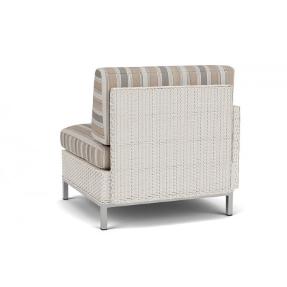Lloyd Flanders™ Elements Right Arm Lounge Chair with Loom Arm and Back - Antique White