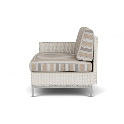 Lloyd Flanders™ Elements Right Arm Lounge Chair with Loom Arm and Back - Antique White