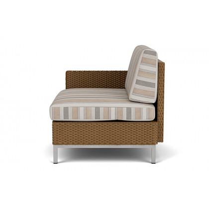 Lloyd Flanders™ Elements Right Arm Lounge Chair with Loom Arm and Back - Hickory