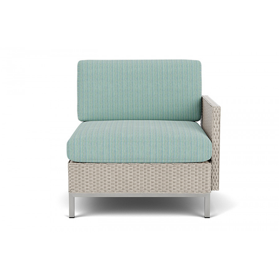 Lloyd Flanders™ Elements  Left Arm Lounge Chair with Loom Arm and Back - Linen