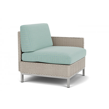 Lloyd Flanders™ Elements  Left Arm Lounge Chair with Loom Arm and Back - Linen
