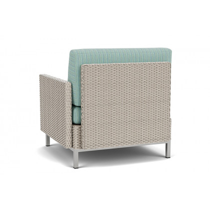 Lloyd Flanders™ Elements  Left Arm Lounge Chair with Loom Arm and Back - Linen