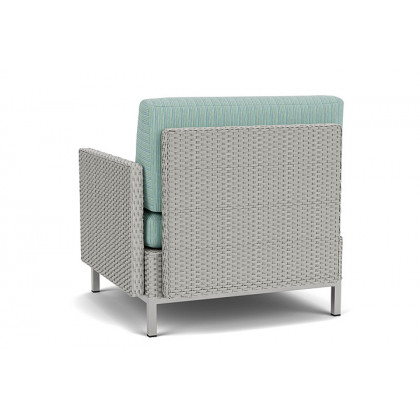 Lloyd Flanders™ Elements  Left Arm Lounge Chair with Loom Arm and Back - Platinum