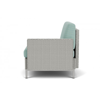 Lloyd Flanders™ Elements  Left Arm Lounge Chair with Loom Arm and Back - Platinum