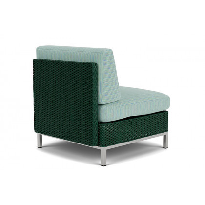 Lloyd Flanders™ Elements  Left Arm Lounge Chair with Loom Arm and Back - Woodland