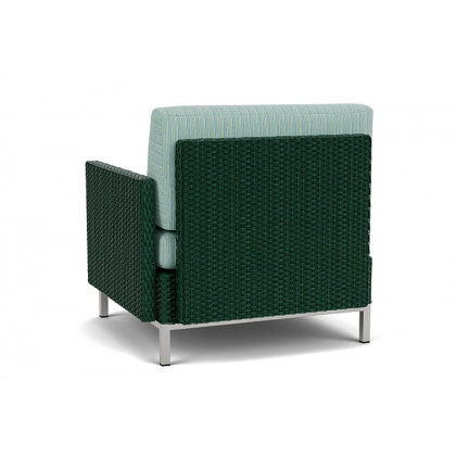 Lloyd Flanders™ Elements  Left Arm Lounge Chair with Loom Arm and Back - Woodland