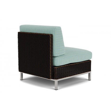 Lloyd Flanders™ Elements  Left Arm Lounge Chair with Loom Arm and Back - Mink
