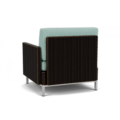 Lloyd Flanders™ Elements  Left Arm Lounge Chair with Loom Arm and Back - Mink