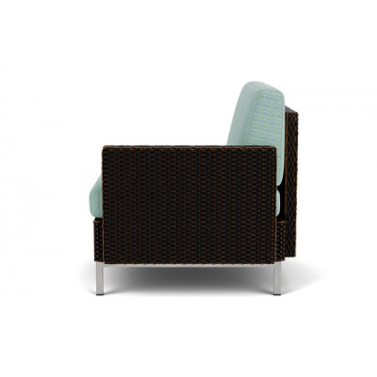 Lloyd Flanders™ Elements  Left Arm Lounge Chair with Loom Arm and Back - Mink