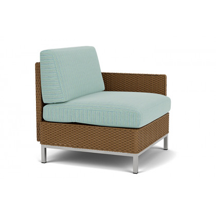 Lloyd Flanders™ Elements  Left Arm Lounge Chair with Loom Arm and Back - Hickory