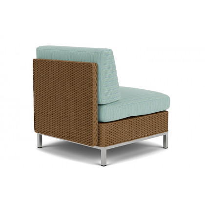 Lloyd Flanders™ Elements  Left Arm Lounge Chair with Loom Arm and Back - Hickory