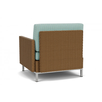 Lloyd Flanders™ Elements  Left Arm Lounge Chair with Loom Arm and Back - Hickory