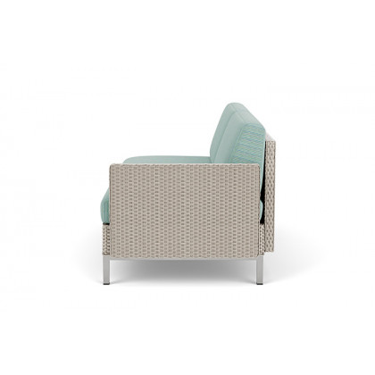 Lloyd Flanders™ Elements Left Arm Settee with Loom Arm and Back - Linen