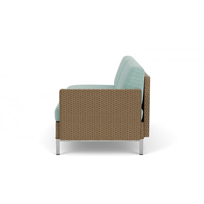 Lloyd Flanders™ Elements Left Arm Settee with Loom Arm and Back - Fawn