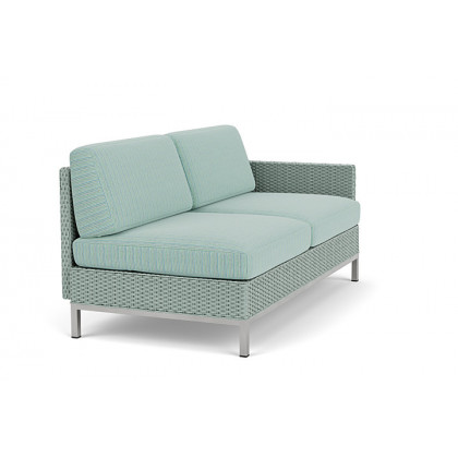 Lloyd Flanders - Elements Left Arm Settee with Loom Arm and Back
