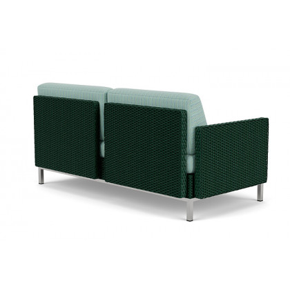 Lloyd Flanders™ Elements Right Arm Settee with Loom Arm and Back - Woodland