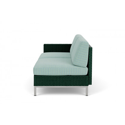 Lloyd Flanders™ Elements Right Arm Settee with Loom Arm and Back - Woodland