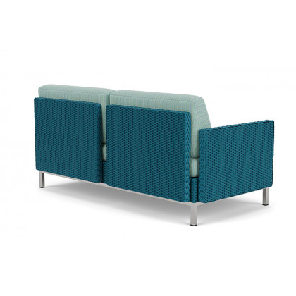 Lloyd Flanders™ Elements Right Arm Settee with Loom Arm and Back - Peacock