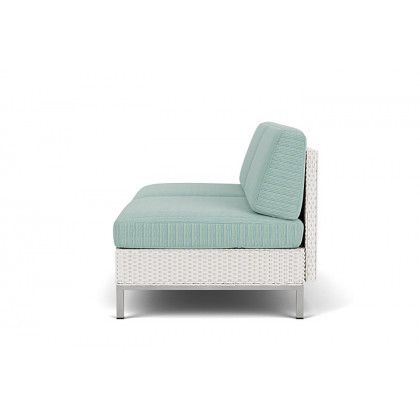 Lloyd Flanders™ Elements Armless Settee with Loom Back - White