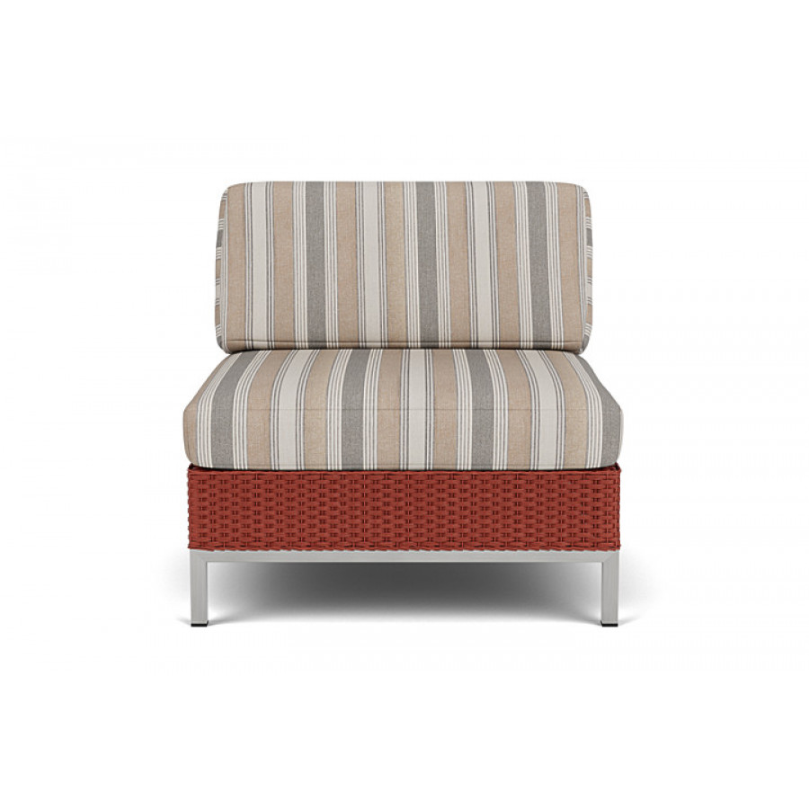Lloyd Flanders™ Elements Armless Lounge Chair with Loom - Terracotta