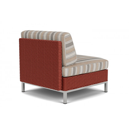 Lloyd Flanders™ Elements Armless Lounge Chair with Loom - Terracotta
