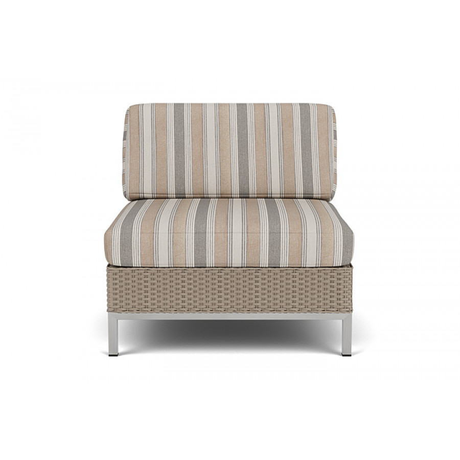 Lloyd Flanders™ Elements Armless Lounge Chair with Loom - French Beige