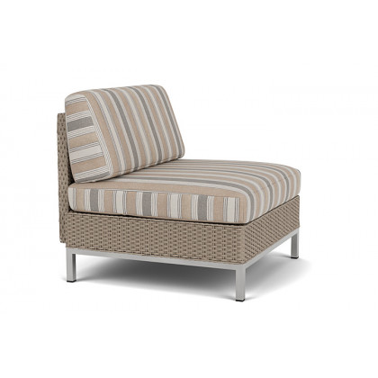 Lloyd Flanders™ Elements Armless Lounge Chair with Loom - French Beige