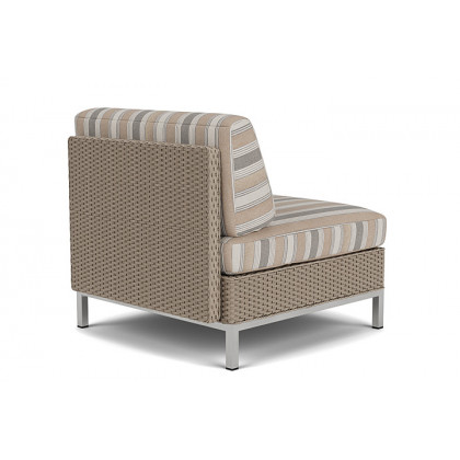 Lloyd Flanders™ Elements Armless Lounge Chair with Loom - French Beige