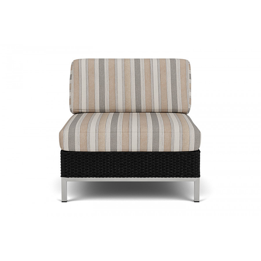 Lloyd Flanders™ Elements Armless Lounge Chair with Loom - Ebony