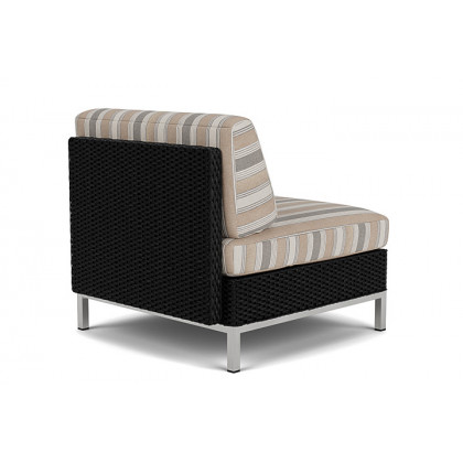 Lloyd Flanders™ Elements Armless Lounge Chair with Loom - Ebony