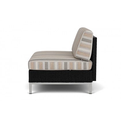 Lloyd Flanders™ Elements Armless Lounge Chair with Loom - Ebony