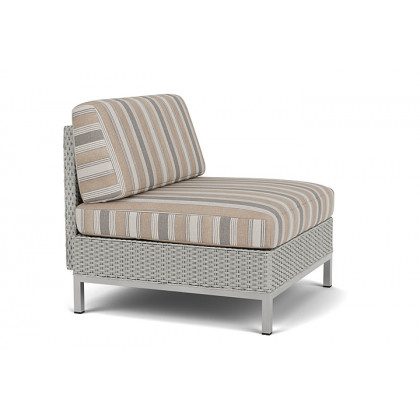 Lloyd Flanders™ Elements Armless Lounge Chair with Loom - Platinum