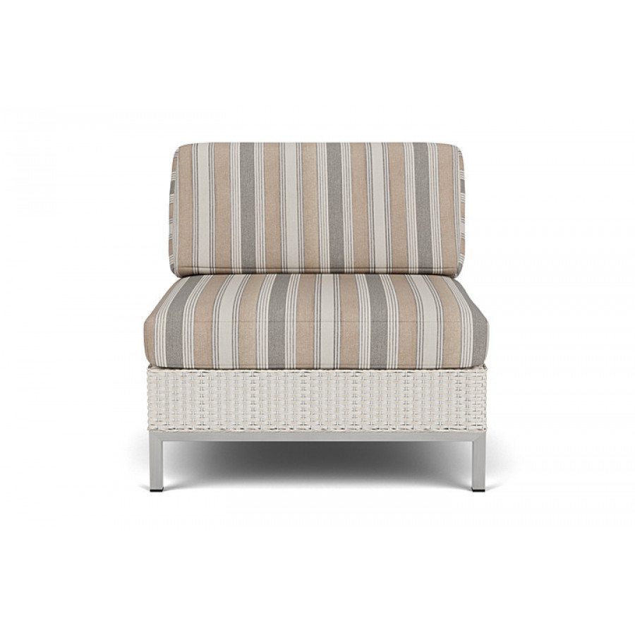 Lloyd Flanders™ Elements Armless Lounge Chair with Loom - Antique White