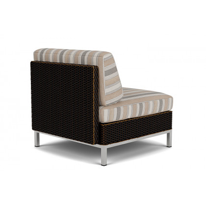 Lloyd Flanders™ Elements Armless Lounge Chair with Loom - Mink