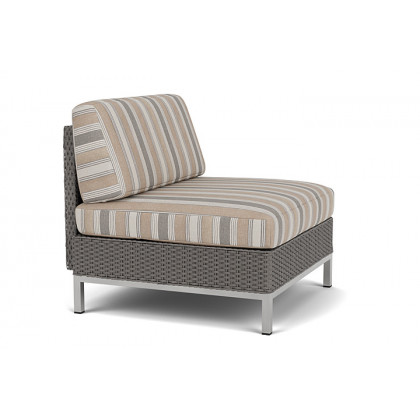 Lloyd Flanders™ Elements Armless Lounge Chair with Loom - Pewter