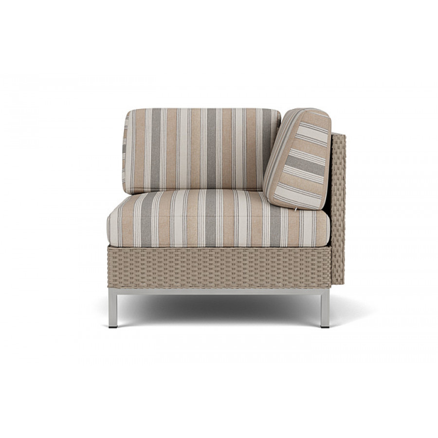 Lloyd Flanders™ Elements Corner Sectional with Loom Back - French Beige