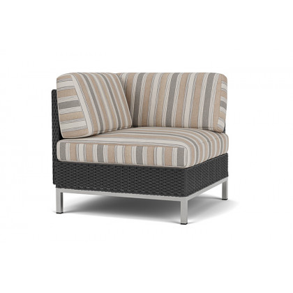 Lloyd Flanders™ Elements Corner Sectional with Loom Back - Charcoal