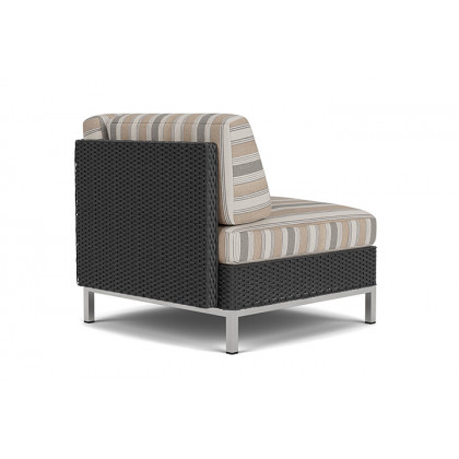Lloyd Flanders™ Elements Corner Sectional with Loom Back - Charcoal