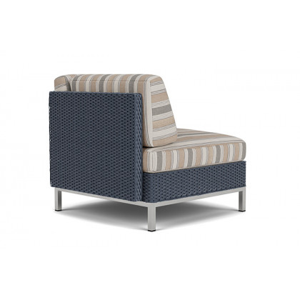 Lloyd Flanders™ Elements Corner Sectional with Loom Back - Denim Blue